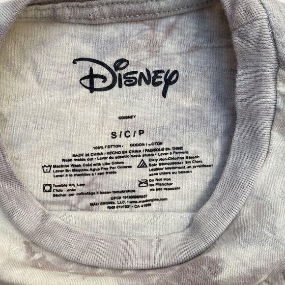 100% Cotton Mickey Mouse Graphic Tie-died Crew Neck Shirt - Picture 4 of 6